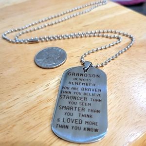 NWT Sentiment Grandson Necklace